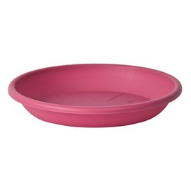 Euro3Plast Medea 147944 Plastic Flower Pot Saucer Diameter 28 cm Round Colour: Pink Indoor and Outdoor Use