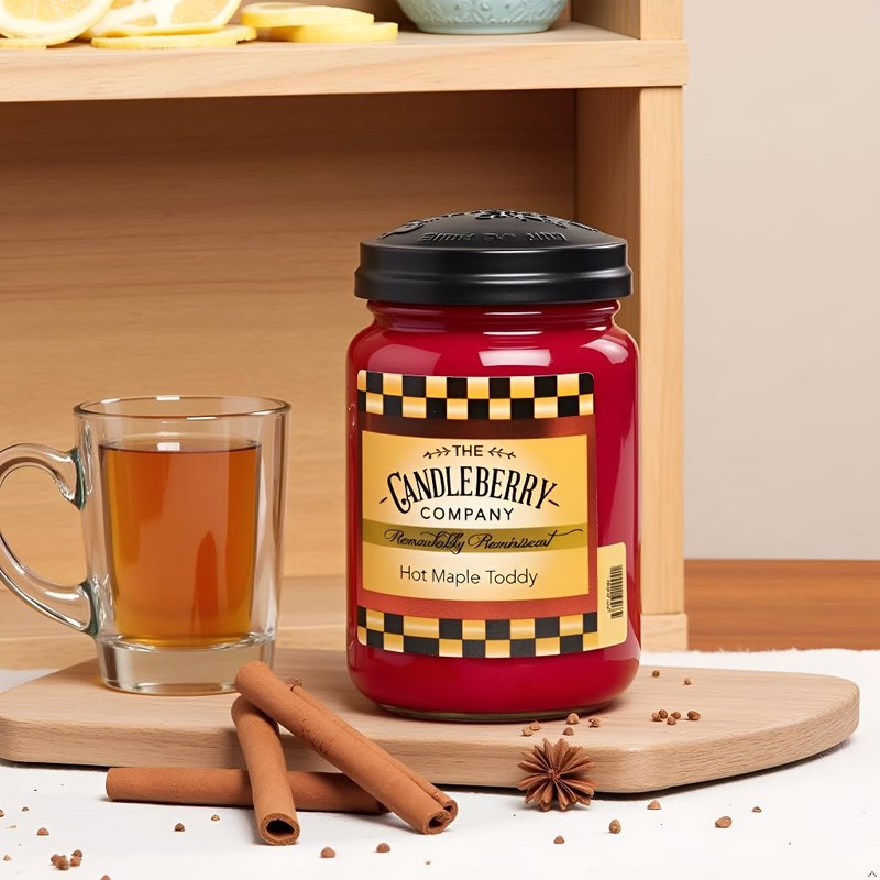 Candleberry Candles Hot Maple Toddy | Strong Fragrances for Home