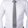 DonDon Men's Knit Tie handmade Light Grey