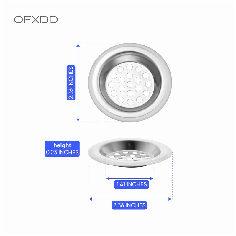 Hair Catcher, Sink Strainer 2.5", Drain Hair Catcher, Shower Drain