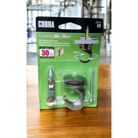 Cobra  Driller Antique Ceiling 360 Degree Swivel Hook 30lb Hold.