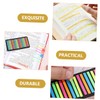 Operitacx 6 Fluorescent Sticky Notes Sentence Highlight Sticker Transparent Tape