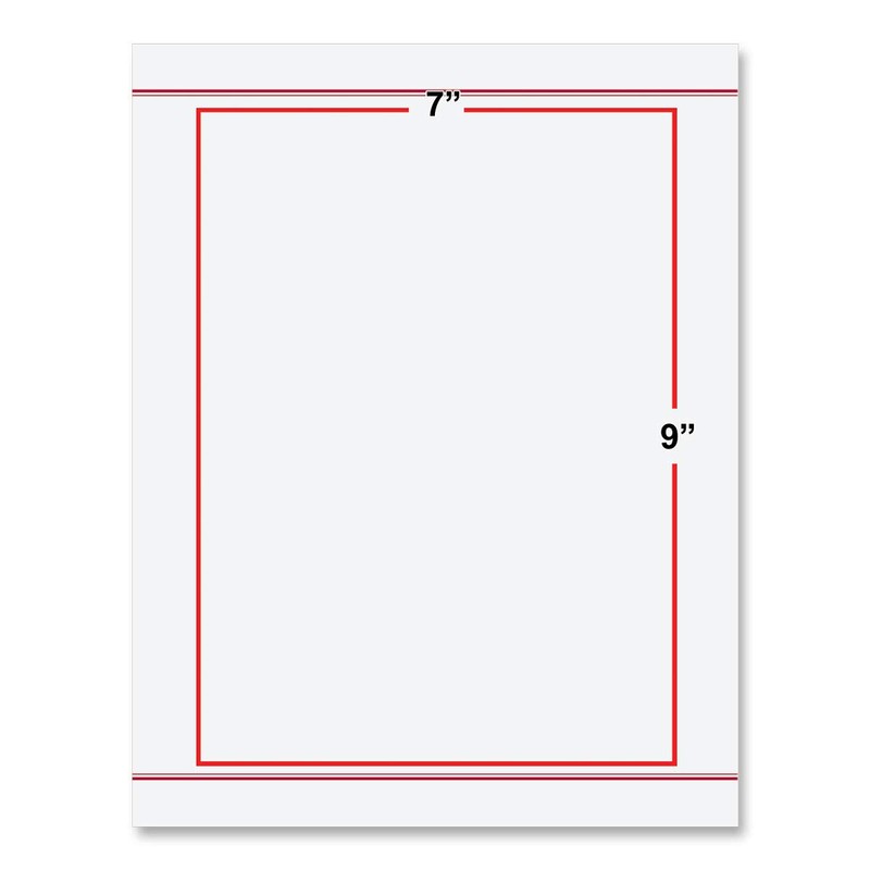 PaperDirect Red Executive Horizon Stationery, Letters, Cards, Invites, Border Papers,