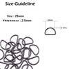 Trimming Shop Non Welded Metal D Ring Fasteners Durable Buckles