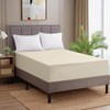Oxford Homeware Double Fitted Sheet - 40cm Extra Deep Brushed