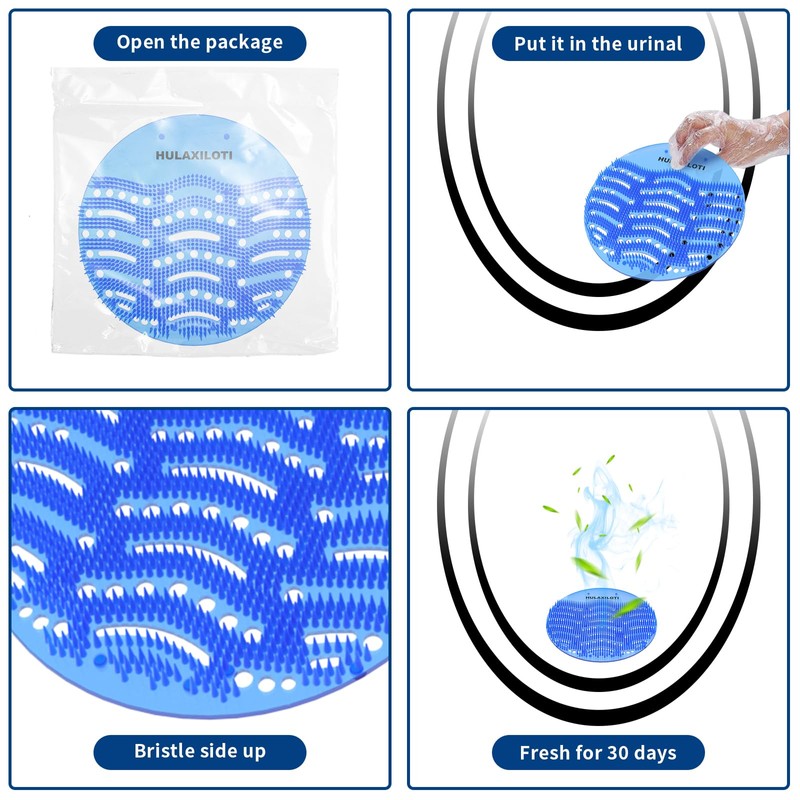 Urinal Screen Deodorizer(50 pack), Anti-Splash Urinal Screens Cakes with Long-Lasting