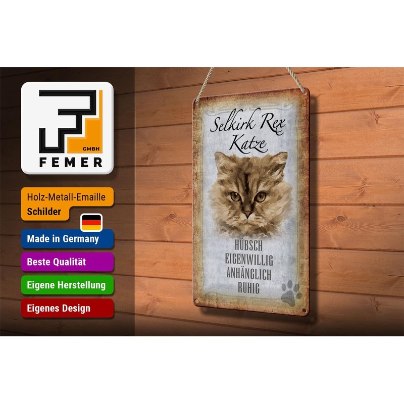 FEMER Tin Sign with Saying 20 x 30 cm Selkirk
