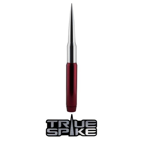 TRUE SPIKE 9 inch RED Silver TIP PENETRATOR Fat Bullet