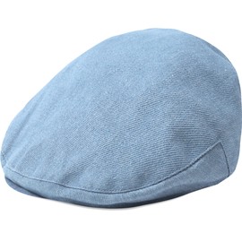 A&J DESIGN Newsboy Hats for Boys Baby Denim Cowboy School Wedding Driver Cap 12-24 Months Light Blue
