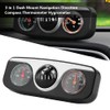 Compass for Car, Dashboard Mount Compass, 3-in-1 Navigation Compass for