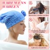 Scettar 4 Stück Mikrofaser Handtuch Haare Turban, Trockenhauben Für Haare