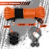 Synthetic Winch Rope Kit, 3/16" x50 ft 8500LBS Winch Cable