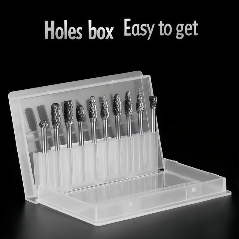 Orialvenka 10 Pcs Carbide Burr Bits Set 1/8" Shank Compatible