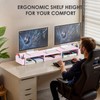 OPNICE Desk Organizers and Accessories, Dual Monitor Stand Riser with