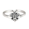 CloseoutWarehouse Sterling Silver Classic Fleur De Lis Knuckle/Toe Ring
