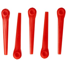 vhbw 5 x Replacement Blades for Gardena RotorCut 5368-20 for Grass Trimmer - Replacement Blade, Orange, Plastic