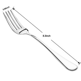 24 Pieces Dinner Forks Set,8" Forks,Food Grade Stainless Steel Dinner Forks,Fine Fork Set for Home,Kitchen,Restaurant,Mirror Polished and Dishwasher Safe