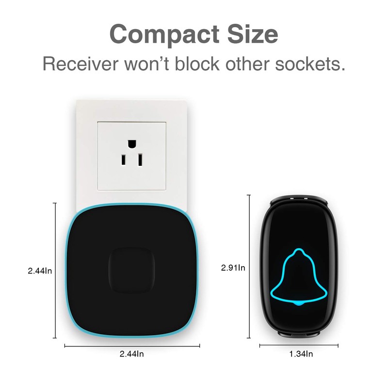 Wireless Doorbell, BO YING Waterproof Door Bell, Easy Install, Operating