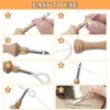 Punch Neddle Kit with Storage Box,Adjustable Punch Needle Tool with1.6mm/2mm/2.5mm/3.5mm/5mm