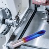 90 Degrees Chamfer End Mill 2 Flute Blue Coating Tungsten