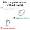 TUNQISM 8pcs Transparent Ring Size Adjustment Tool, Transparent Winding Rope