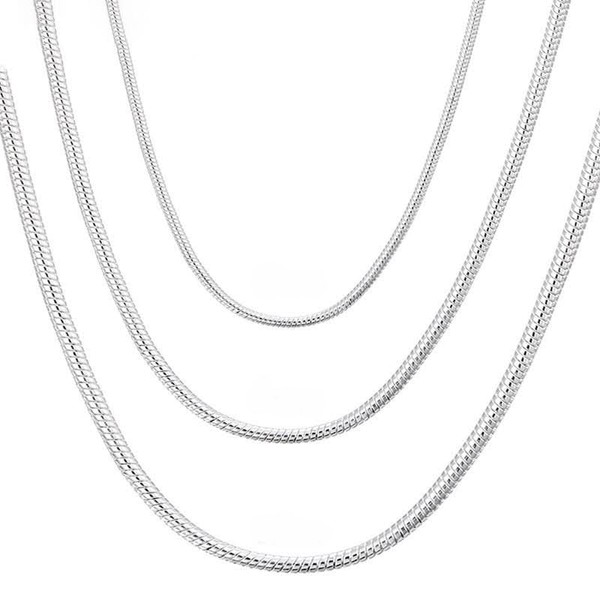 Gicko Snake Chain 925 Silver – Thickness in 1.2.3 mm