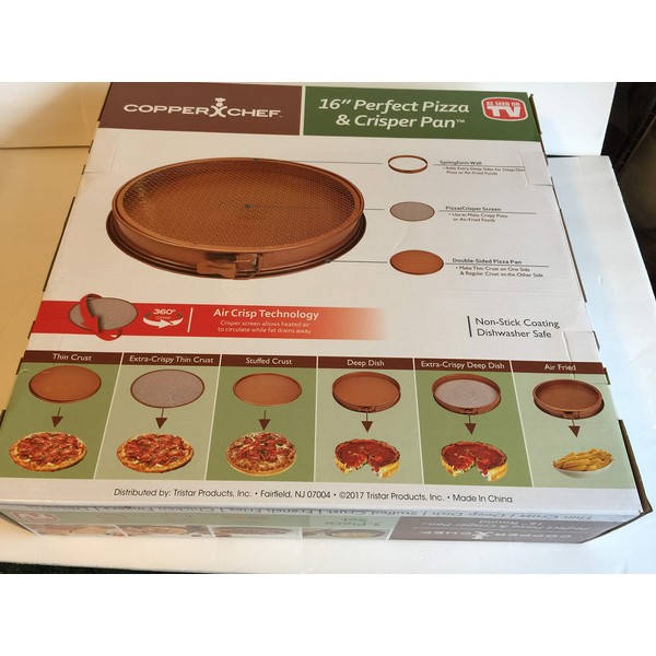 Copper Chef Perfect Pizza and Crisper Pan 15"