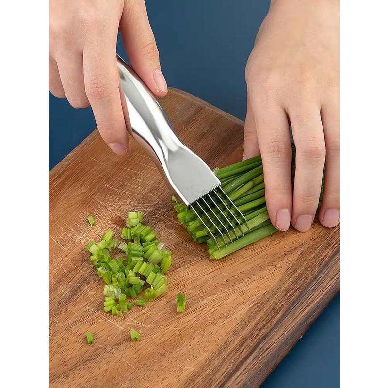 ZPSHYD Stainless Steel Onion Cutter - Versatile Spring Onion Cutter