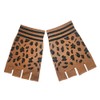 2 Brothers Unlimited Inc Leopard animal print fingerless gloves (Dark