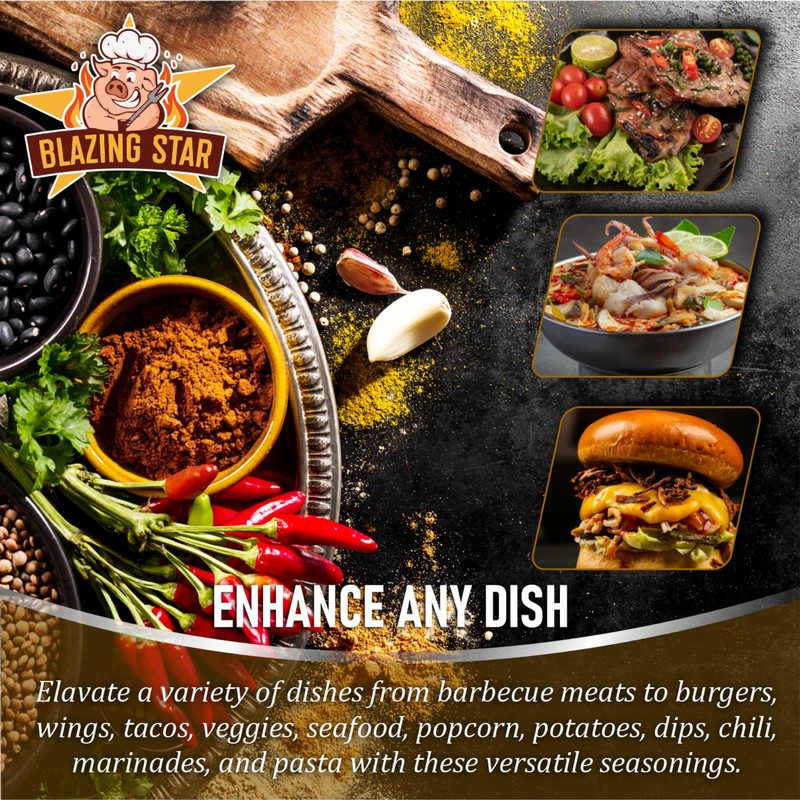 Blazing Star Reaper Rub – Balanced Sweet Heat Seasoning with