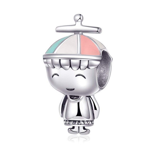 ARTCHARM Propeller Hat Boy 925 Sterling Silver Charm European-Style Bead