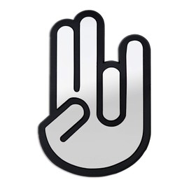 JDM Shocker Hand Chrome Auto Emblem 5" Tall