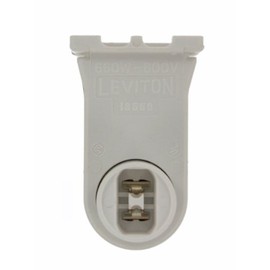 Leviton 13556-W Plunger HIGH Output LMPHLDER, Image