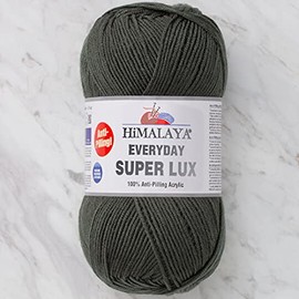 Himalaya Everyday Super Lux 100% Antipilling Acrylic Worsted-Aran Yarn 1 Skein 100 g 250 m, Yarn Weight 4- Medium, Color 18