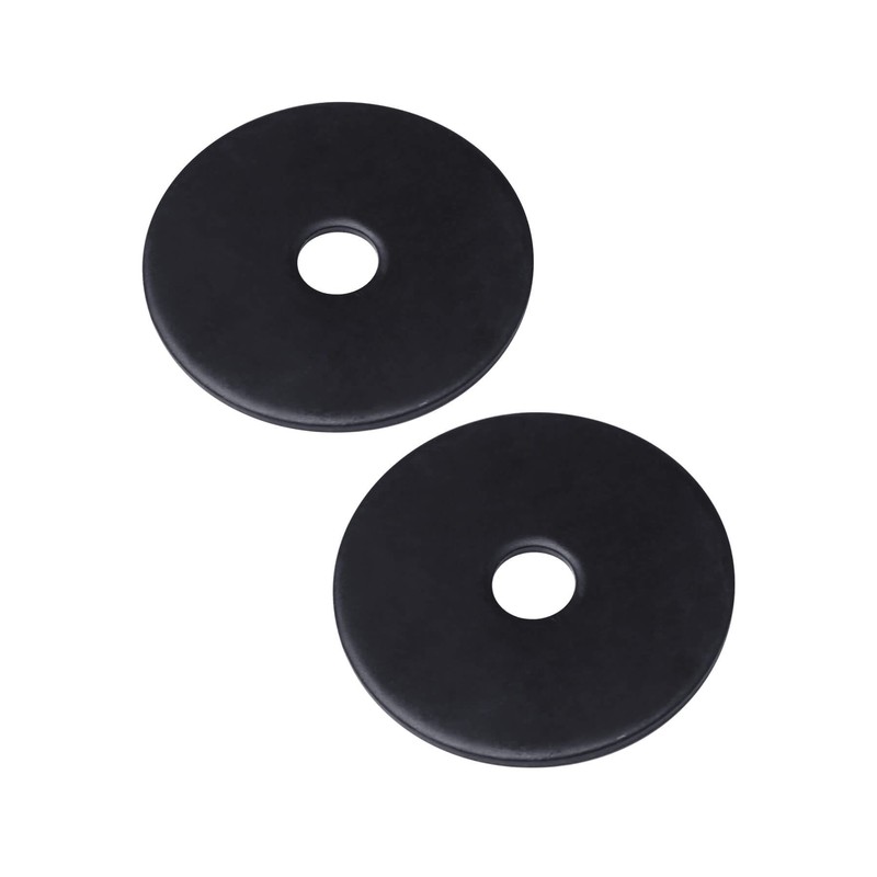 Sysarua 100pcs Fender Washers 1/4-in I.D. x 1-1/4-in O.D., Black