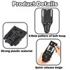 QLS Quick Locking System Kit,Drop Leg Holster Adapter,Mid Ride Belt