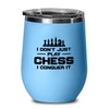 Chess Blue Wine Tumbler 12oz - conquer it - Computer