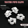 4pcs Water Pipe Clips,Wall Mounted Aluminium Pipe Clip Clamp C-Clamps