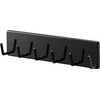 Yamazaki 2176 Film Hook, Kitchen Tool Hook, 6 Tiers, Black,