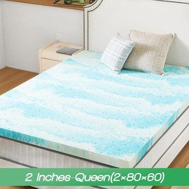 Sweet Furniture S -  Mattress Topper Full Gel Memory Foam Mattress Topper - Size: Queen-2 inches