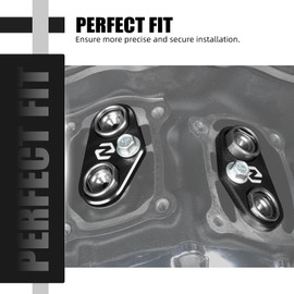 NICECNC Black Tappet Cuffs Tappet Guide Aluminum Tappet Stabilizer Cuffs Compatible with Harley CVO Road Glide FLTRXSE 2018-2021, Replacement for 15410085, See Fitments