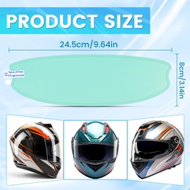 Xuzimaoyi Motorcycle Anti Fog Rain Film, Universal Fit Helmet Visors Insert Waterproof Fog Resistant Clear Vision (Anti-Fog Style 1)