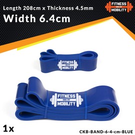 Blue 6.4 cm 27-68 kg Resistance Bands Fitness Bands Training Bands for CrossFit Fitness Pull-ups Calisthenics Gymnastics Pull-Up Aid Professional Latex Resistance Bands