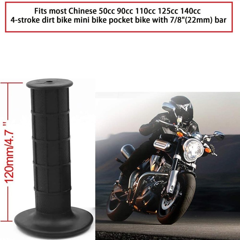 CALU LUKY 22mm Twist Throttle Accelerator Handle Grips, 50 90