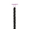 vidaXL Black Polypropylene Twisted Work Rope - Durable, Weather-Resistant and