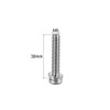 sourcing map M5 x 30mm Stainless Steel Phillips Pan Head