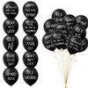 XZEIT Funny Balloons, 50 PCS Funny Old Age Birthday Party Balloons with 10 Different Phrases, for Single Party, Graduation Party, Adult Party Birthday Graduation Decorations