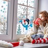Soaoo 63 Pcs Winter Wall Decals Snowflakes Wall Stickers Removable