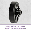 AlveyTech Clutch Assembly with 3/4" Shaft & 10 Tooth #420