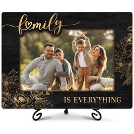 SIXEIGHT Family Definition Picture Frame Family Is Everything Wooden Photo Frame Natural Wood Picture Frame for Families Dad Mom Grandparents Father from son Desk Decor 4x6 Photo Frame-A19
